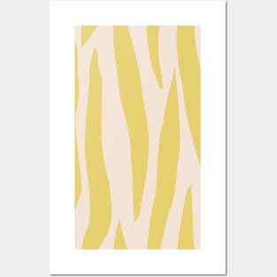 Retro yellow stripes Posters and Art